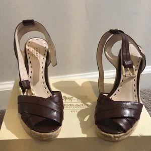Coach Brown Wedge